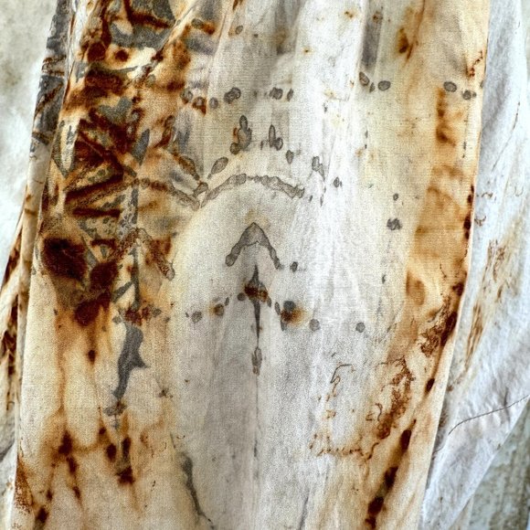 Hand Printed Post-Apocalypse Rusted Button Down - 12 - Picture 8 of 9